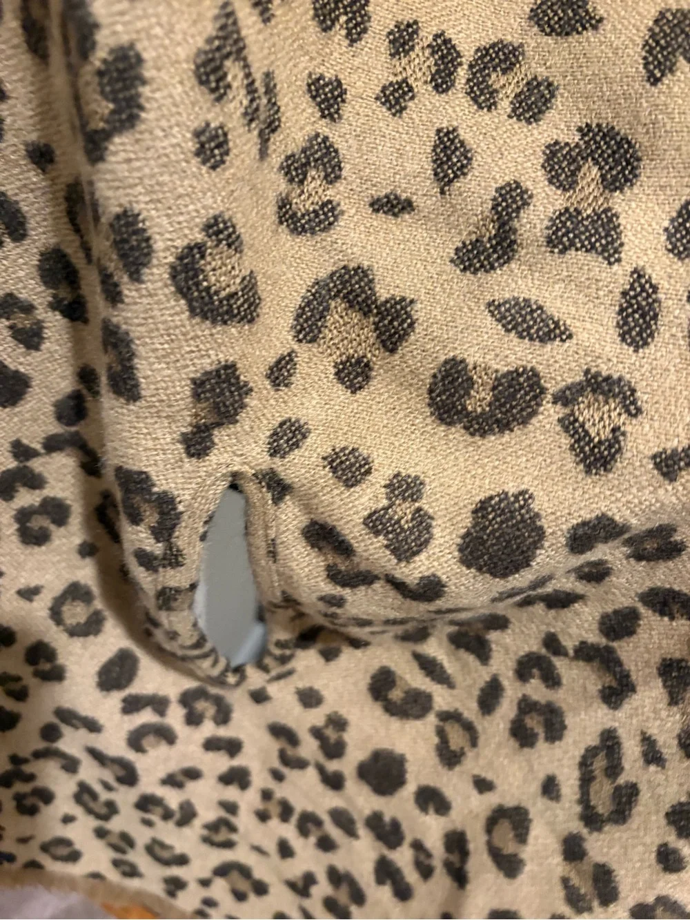 J. Crew Leopard-Print Shawl in Tan and Brown